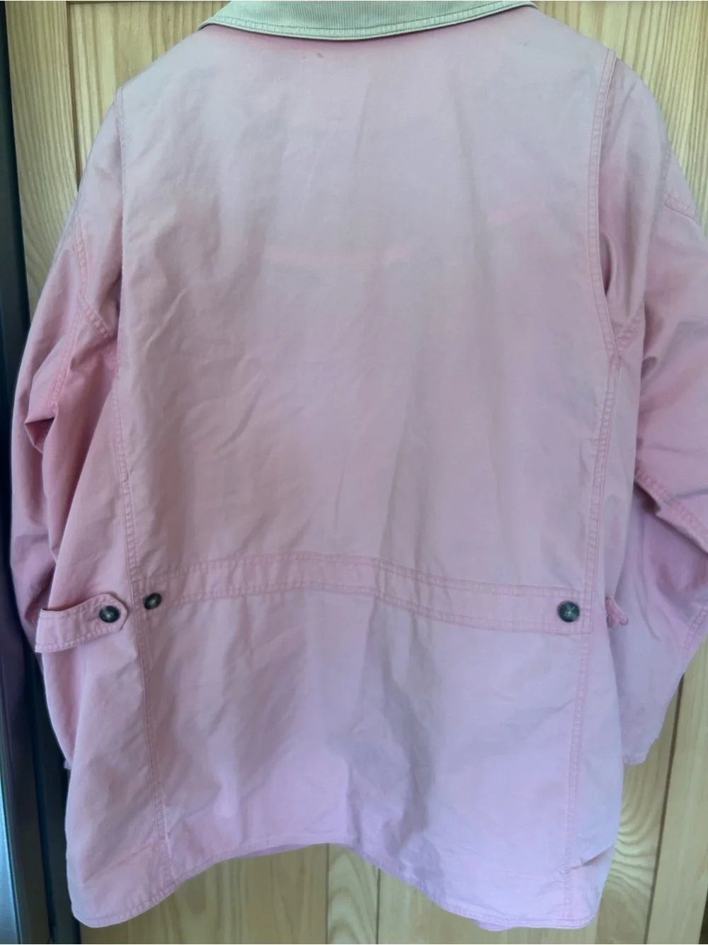 L.L. Bean Barn Jacket with Cream Corduroy Collar